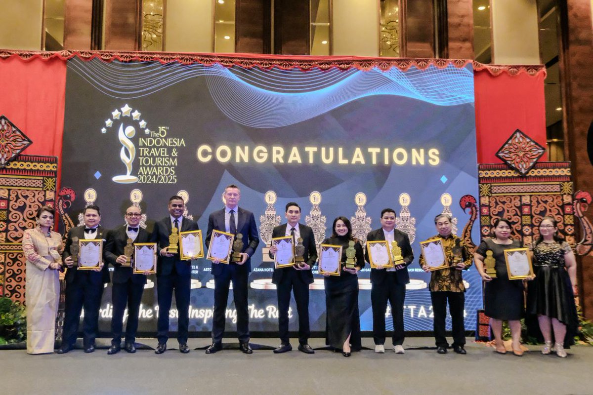 mediaindonesia's tweet photo. Parador Hotels & Resorts berhasil membawa pulang 2 penghargaan ITTA 2024/2025. Semakin termotivasi untuk memberikan pengalaman terbaik!
#ParadorAwards #ITTA #MIA24 https://t.co/hBbmGR5ODl