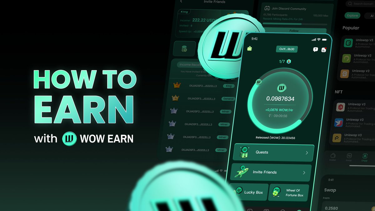 WOWEARNENG's tweet photo. How to earn with WOW EARN? 🧐

Ready to unlock the full potential of DeFi? 🚀
Our latest article breaks down how WOW EARN makes earning simple, secure, and rewarding.

Check out the details here: https://t.co/w2Z2okZjqS https://t.co/HthuRtA2Su