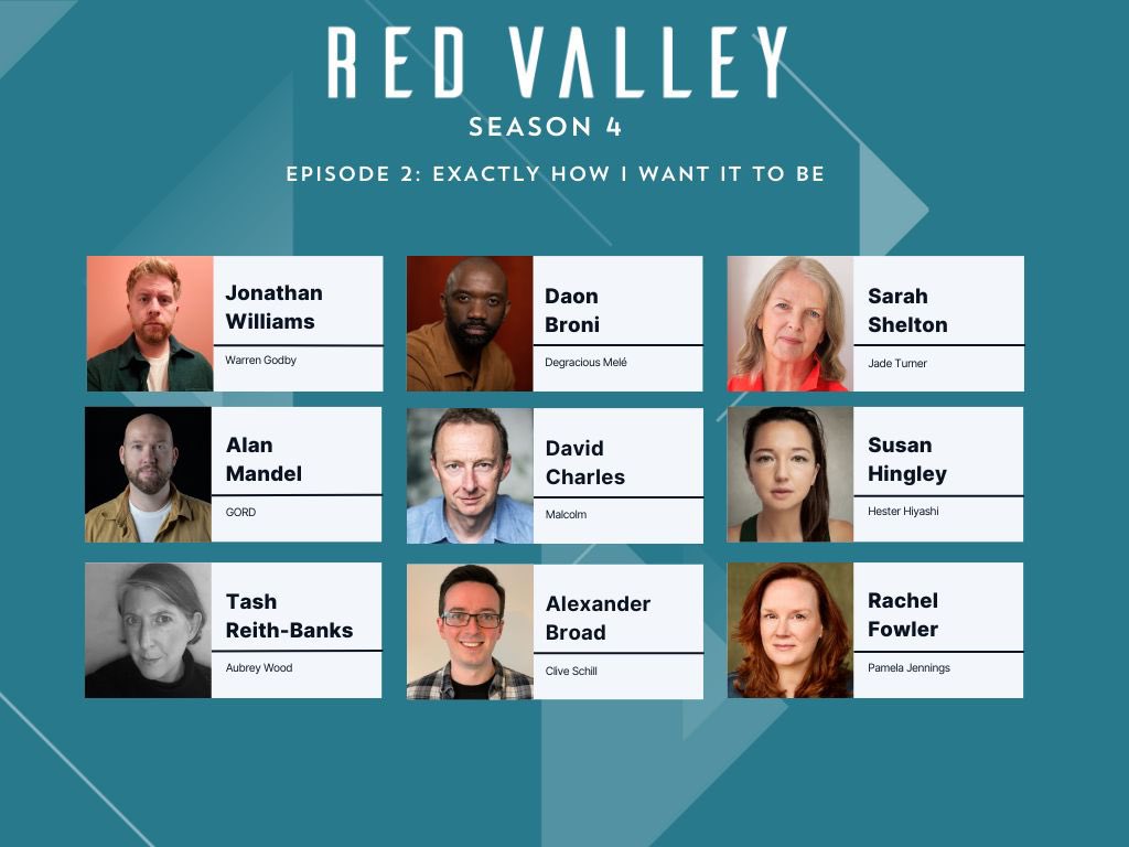 Huge love to the cast of Season 4 Episode 2, with particular a shout out to the incredible performance in this ep from Sarah Shelton as Jade. Also a very warm welcome back to our returning players Alex and Rachel!