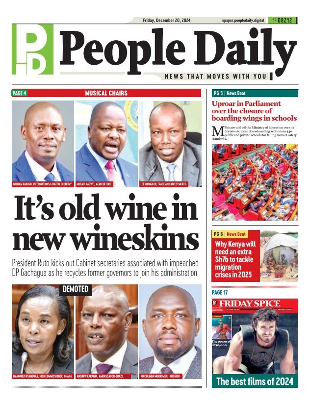 Click epaper.peopledaily.digital for these and more stories! Download People Daily App 👉 bit.ly/3ZuCsbs  #PeopleDailyKenya #PeopleDailyKe.