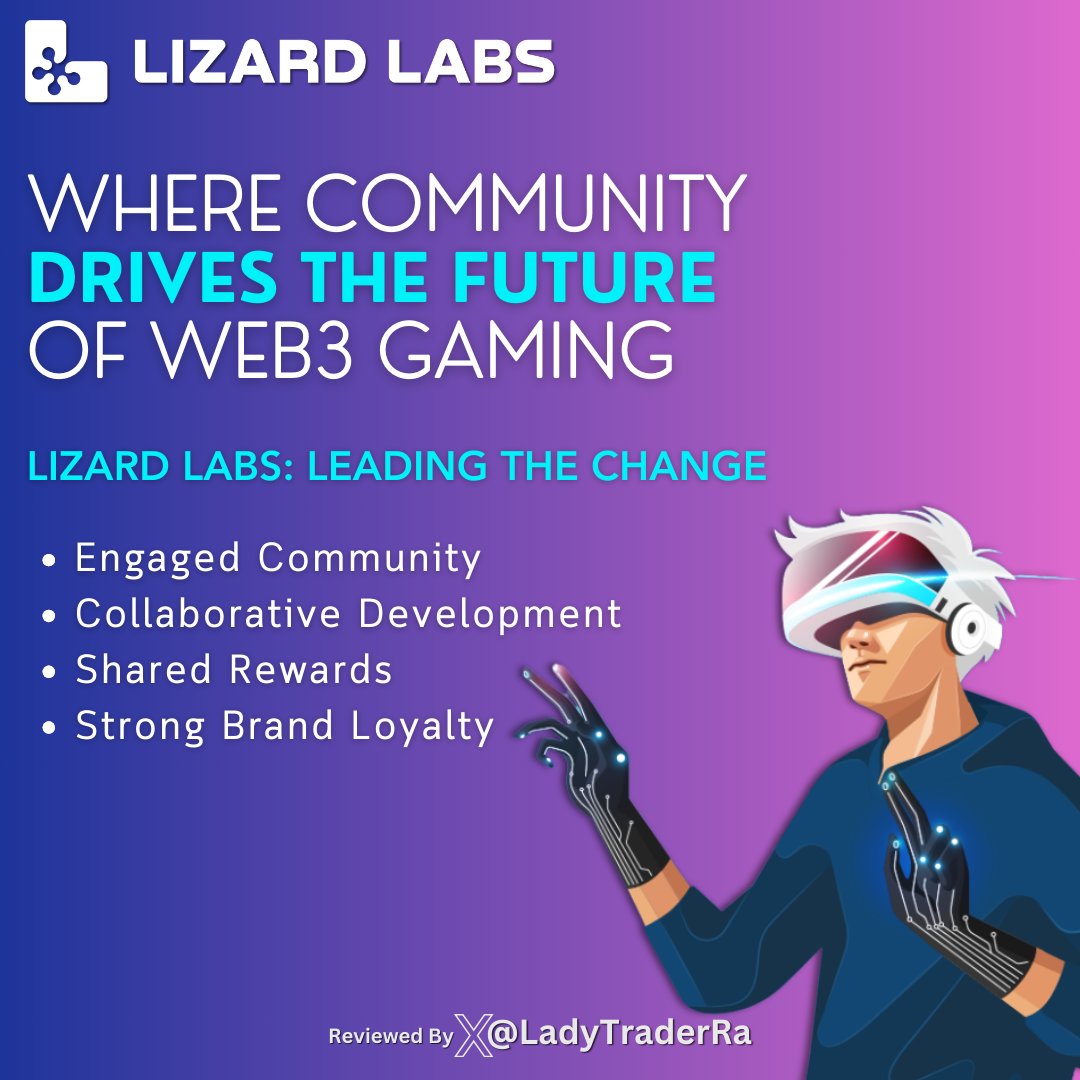 🎮 Elevating Web3 Gaming with Lizard Labs 

Absolutely amazed by the community's impact on innovation in Web3 gaming! @LizLabsio  gamers are reshaping the world of gaming, not just participating.

Why Lizard Labs is Transformative 👇👇👇

🦎Community-led DAOs ensure transparency