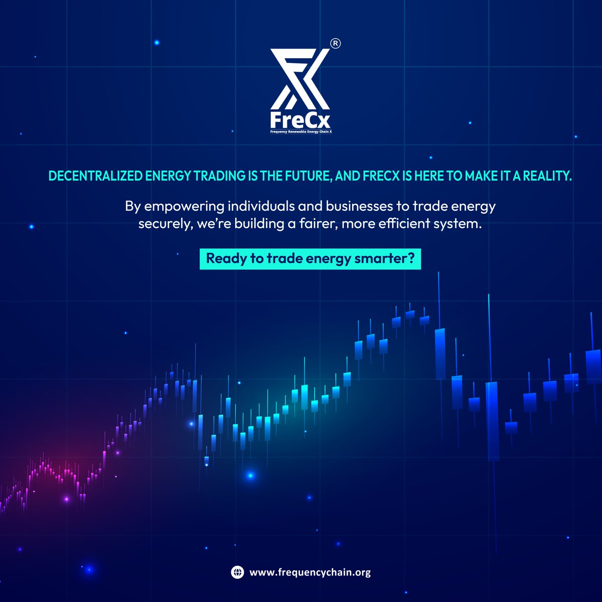 Decentralized Energy Trading
Decentralized energy trading is the future, and FreCX is here to make it a reality. By empowering individuals and businesses to trade energy securely, we’re building a fairer, more efficient system.
#EnergyTrading #frecx #cryptocurrency #blockchain