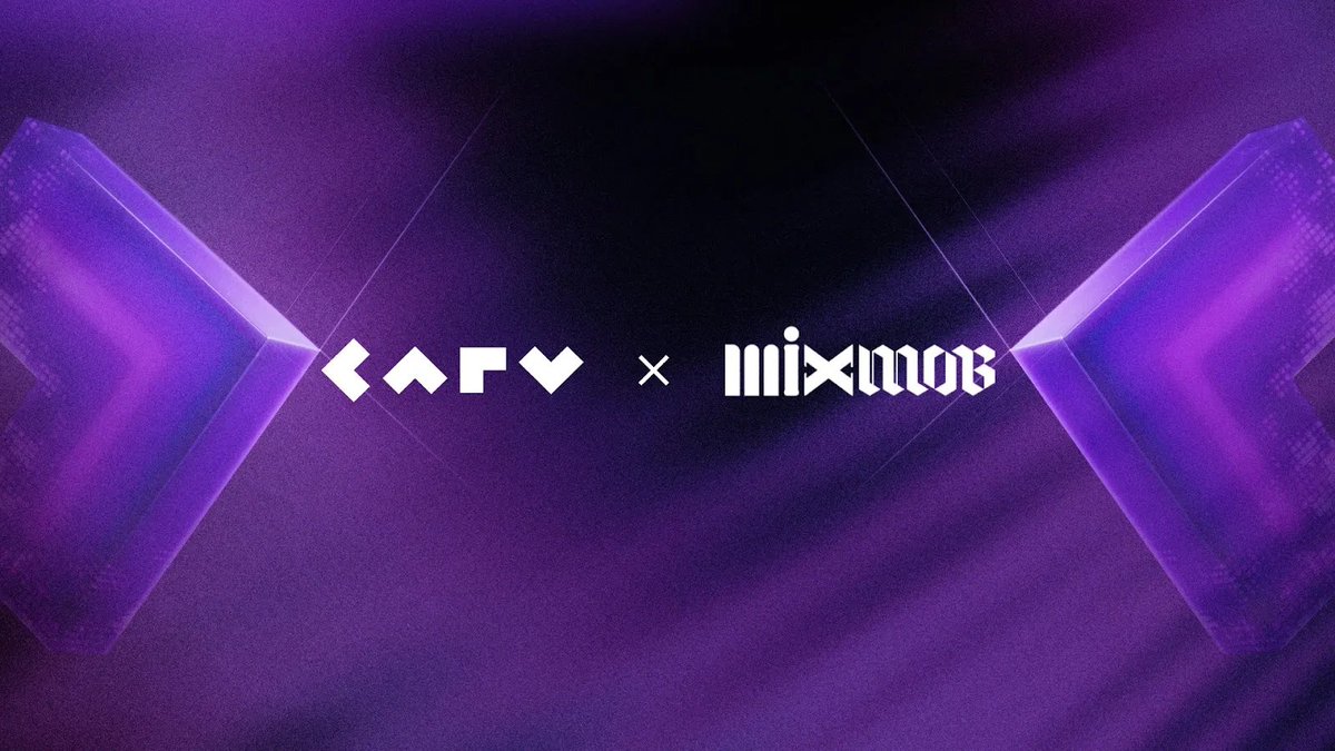 carv_official's tweet photo. We are proud to welcome @MixMobOrigin into our CARV Play ecosystem 🎮
Participate now to earn:
• $10,000 USDC
• More than 1,000,000 $MXM in prize pools
• Rare NFTs from MixMob and other communities
• And more!
For more information: https://t.co/QHRBHTra0b https://t.co/RB6LIGUbtP