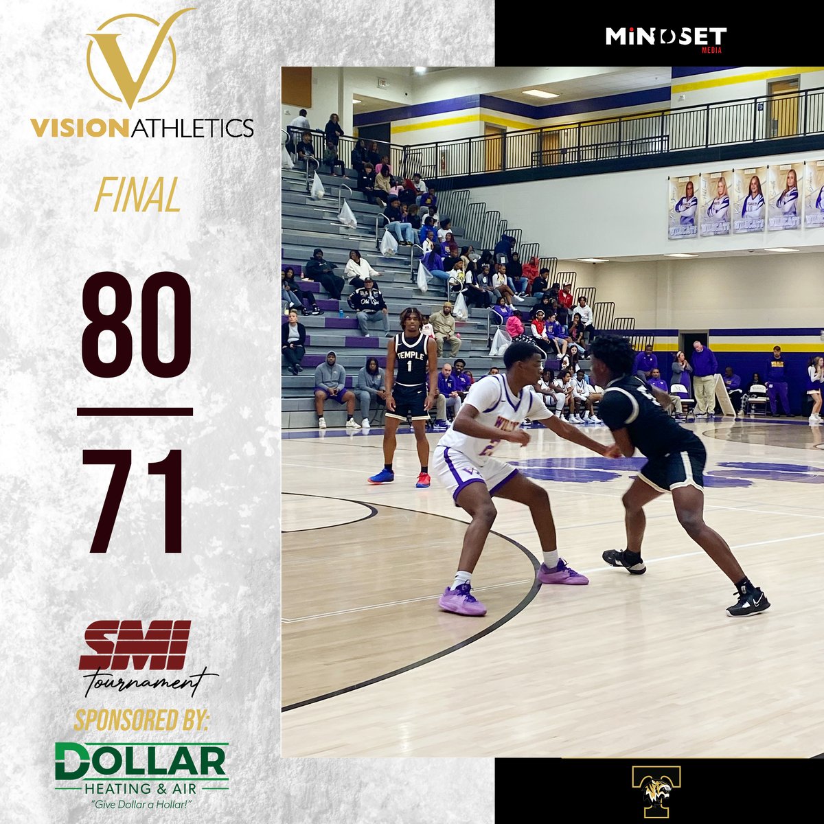 Temple (Boys) defeat Villa Rica 80 - 71 #MiNDSETMedia #SMI <a href="/CCSSMITourney/">CCSSMITournament</a>