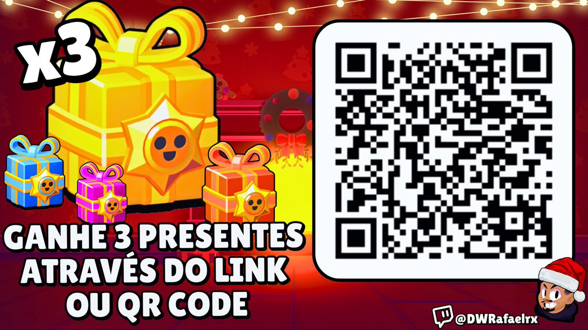 🎁 Ganhe 3x Presentes  Grátis 🎁

🎄Através Do Link Abaixo Ou Escaneando o 
QR Code! 

➡️ link.brawlstars.com/?action=vouche…

🚨Link Será Ativado a partir das 06:00AM Horário De Brasilia.🚨

#BrawlStars #GiftedBySupercell #ToyStory #Brawlidays