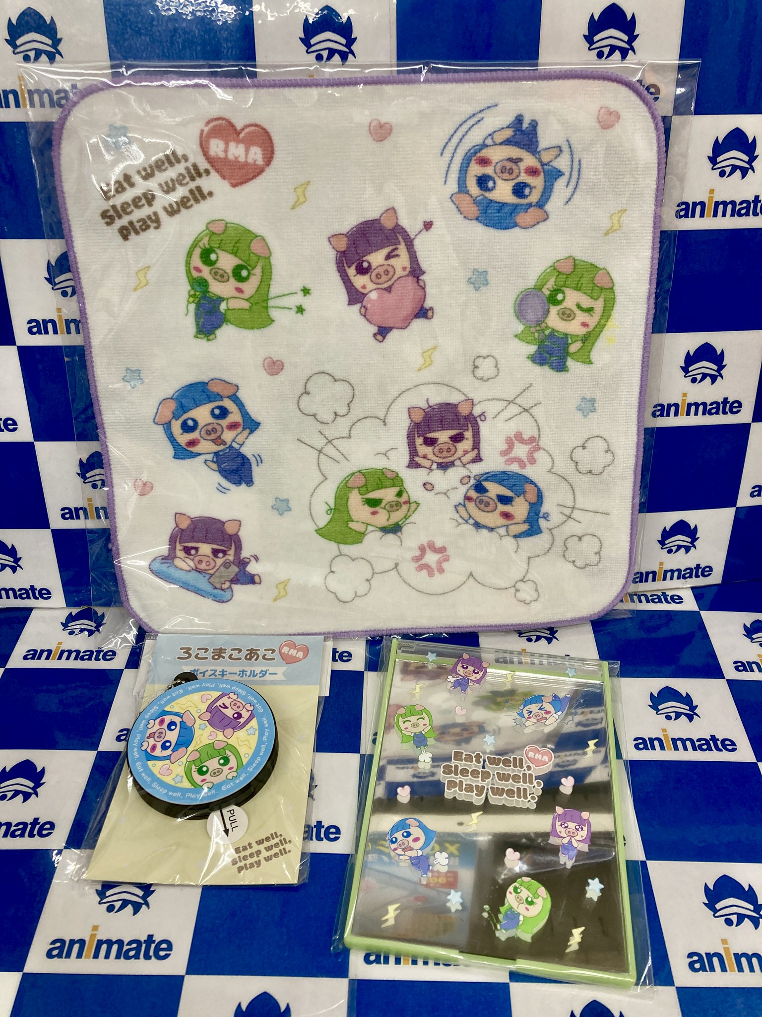 ろこまこあこ　アニメイトグッズ 人気動画チャンネル「ろこまこあこ」のろこがデザインしたブタ