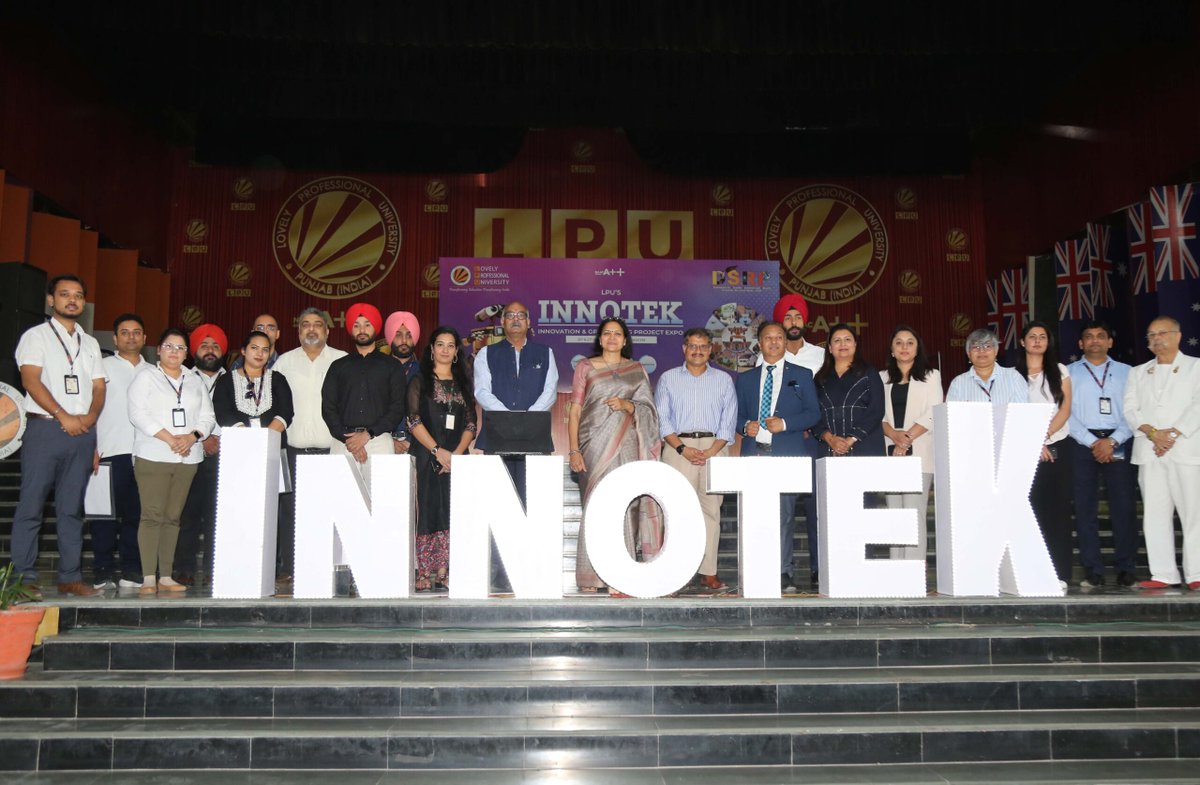 jruchika56's tweet photo. 750+ Innovative Projects showcased at LPU’s annual ‘Innovation &amp; Graduating Project Expo- ‘INNOTEK’ https://t.co/S2r7v4pz0m