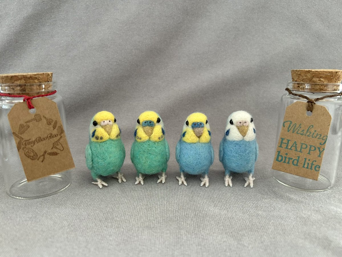 kodamambo_yu's tweet photo. Wishing bird セキセイゾーン突入!ここだけの話ですが、セキセイは当日にも性転換できます🤫
#鳥フェス浅草
#鳥フェス浅草2025
2025年1/18(土),19(日)
東京都立産業貿易センター
台東館6階・7階
#tinybooboo #needlefelting #needlecraft #woolwork #woolcraft #羊毛フェルト https://t.co/EXK4SL1X8i