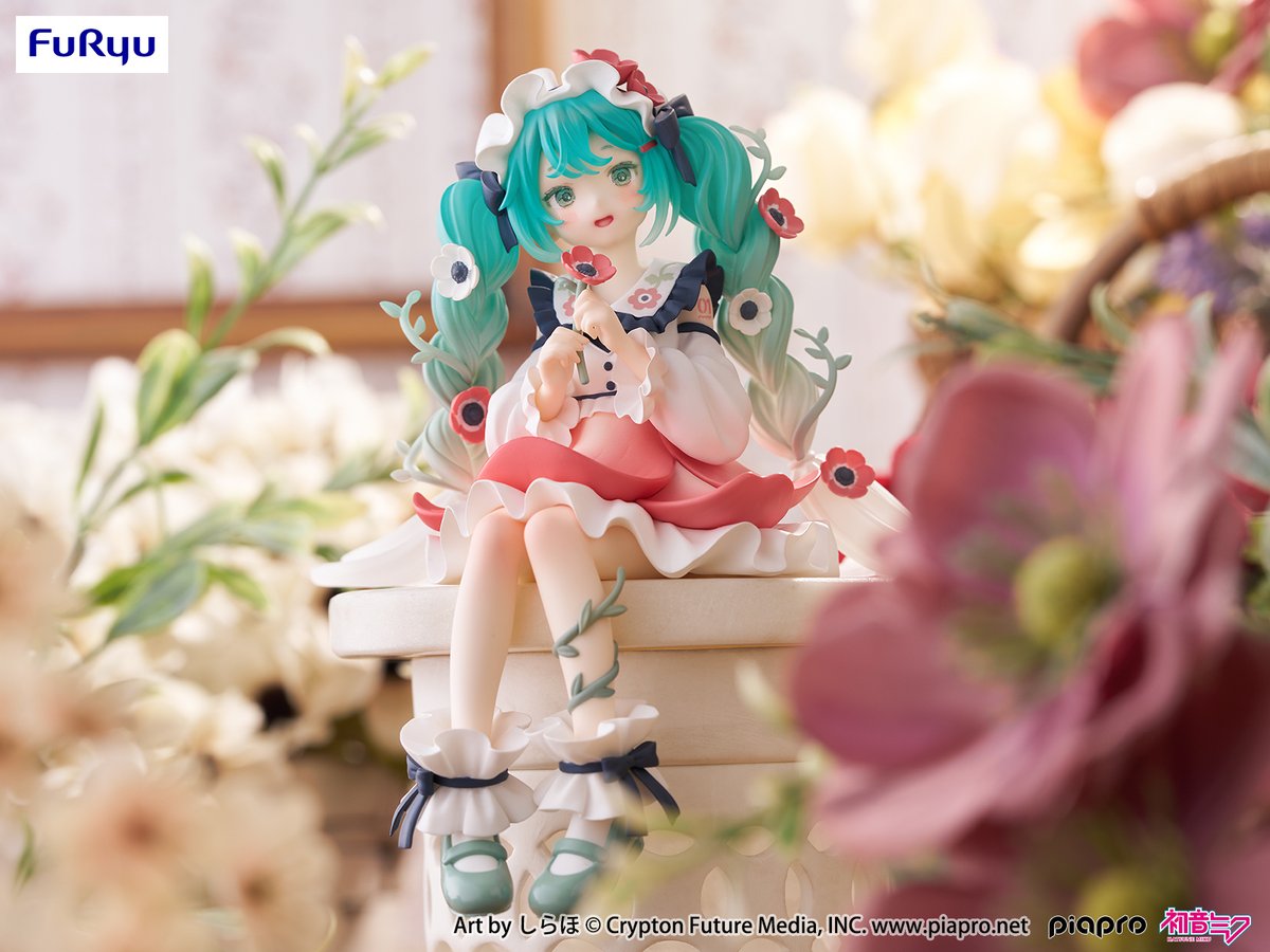 FURYU_prize's tweet photo. ＼ #FURYUプライズ速報 ／

【#初音ミク】
ぬーどるストッパーフィギュア
Flower Fairy ーアネモネー🌺

しらほ氏（@shiraho65）デザインのやわらかいタッチと透明感を再現🌼
ふんわりキュートなミクは25年初夏より展開予定💕

@FURYU_prizeをフォローして続報をCHECK！

#ぬースト #フリュープライズ https://t.co/MkhUhCkf8t
