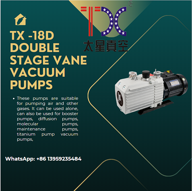 Maibei666's tweet photo. 💨 Introducing the TX-18D Double-Stage Vane Vacuum Pumps! 💨
#TX18DVacuumPump #DoubleStageVacuum #IndustrialVacuumSolutions #GlobalInnovation #VacuumTechnology #FreezeDrying #VacuumCoating #EfficientPerformance #VersatileApplications #SustainableIndustry https://t.co/xFPL6Ntfxt
