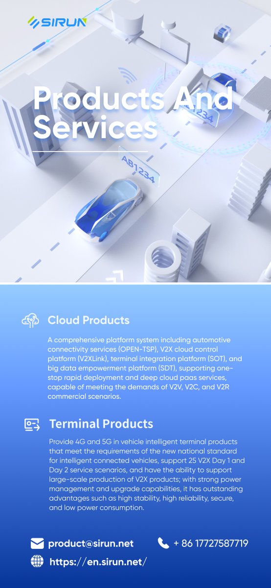 sirunmedia's tweet photo. From basic in-vehicle connectivity to advanced V2X scenarios, #Sirun offers the diversified total solutions to match even your undescribed demands .
#IntelligentConnectedVehicles #AutomotiveDigitalTransformation #TelematicsSolutions #V2XTechnology https://t.co/aPHuvVeWZ7