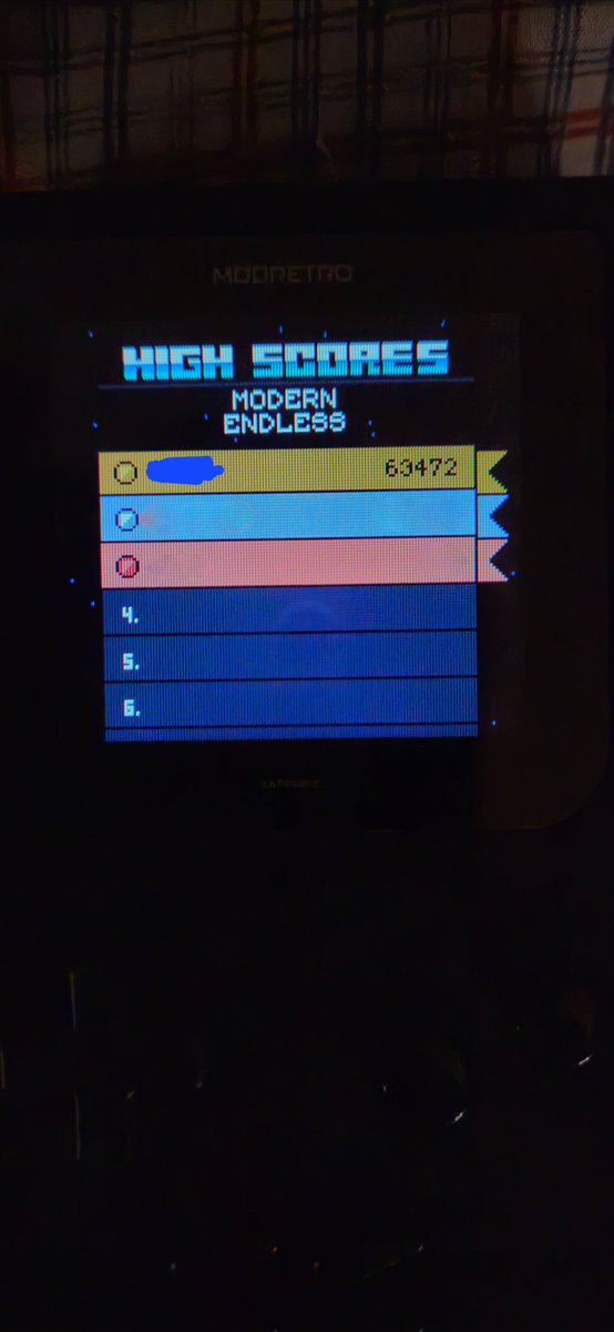 Infinistrik3's tweet photo. Been playing on my new Modretro Chromatic handheld, well who knew  I would actually be pretty decent at the game. 🤣 ( P.s I am not sponsored by the companys but I gotta love me some Nostalgia 😍 ) https://t.co/eCNjSAsRcB