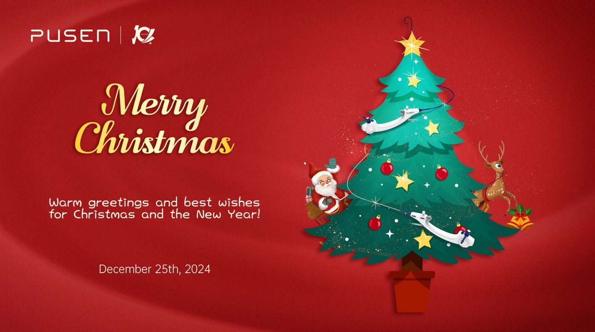 🎄✨This holiday season, we’re grateful for your trust in Pusen’s innovative solutions. Wishing you and your loved ones a joyful and healthy Christmas! 🎅🎁 #MerryChristmas #Pusen