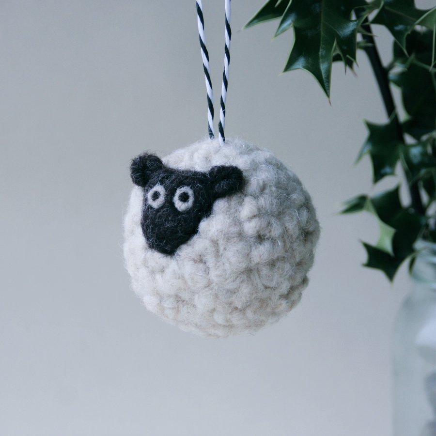 Neddled felt decoration via Mish Mash Mosh.