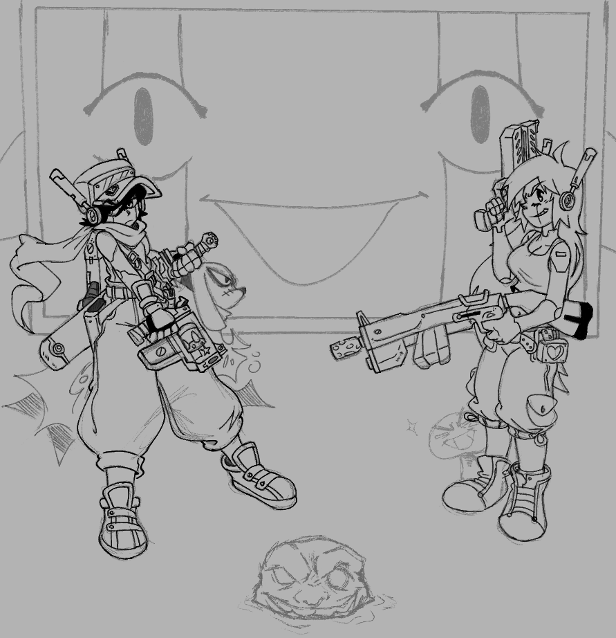 shARTbear's tweet photo. A little something for Cave Story's 20th anniversary. I may or may not color it, we'll see. 

#CaveStory #DoukutsuMonogatari #洞窟物語 https://t.co/JuHLJk3nIR