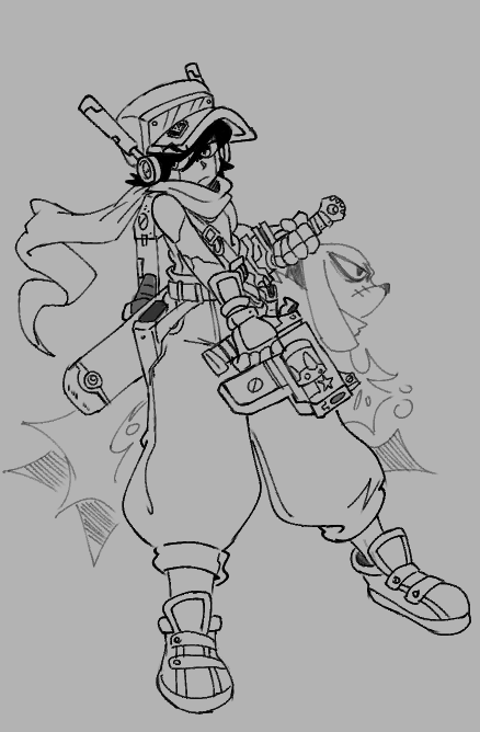 shARTbear's tweet photo. A little something for Cave Story's 20th anniversary. I may or may not color it, we'll see. 

#CaveStory #DoukutsuMonogatari #洞窟物語 https://t.co/JuHLJk3nIR