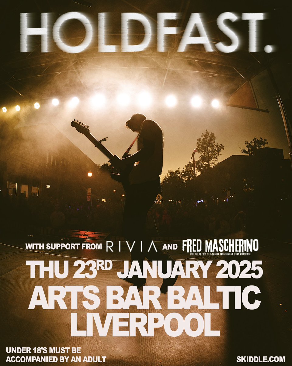 HOLDFAST. (@holdfastbandco) on Twitter photo Our return to the UK for our FIRST ever headline show in Liverpool with Rivia and The Color Fred. Tix are on sale in the bio. Last time we had the honor of playing with our dear friends <a href="/RedRumClub/">Red Rum Club</a> in the UK and they made it feel like our second home. Can’t wait to be back. Our return to the UK for our FIRST ever headline show in Liverpool with Rivia and The Color Fred. Tix are on sale in the bio. Last time we had the honor of playing with our dear friends <a href="/RedRumClub/">Red Rum Club</a> in the UK and they made it feel like our second home. Can’t wait to be back.