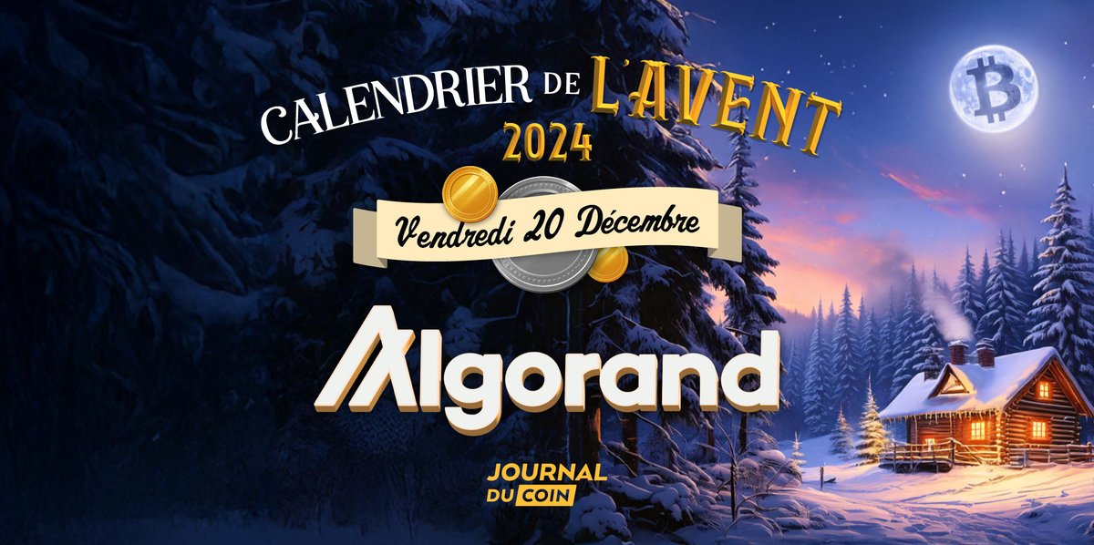 Journal du Coin (@lejournalducoin) on Twitter photo 🎅🏽 CALENDRIER DE L’AVENT - JOUR 20 🎅🏽
Aujourd’hui, Algorand offre 1200 $ en $ALGO pour 1 personne 🎄
Pour participer :
1️⃣ Follow <a href="/AlgoFoundation/">Algorand Foundation</a> , <a href="/AlgorandFR/">Algorand France</a> & <a href="/LeJournalDuCoin/">Journal du Coin</a>
2️⃣ Like & RT
3️⃣ Tag 1 ami
Le tirage au sort sera effectué par Algorand ! 🎁
🍀 Bonne chance 🍀 🎅🏽 CALENDRIER DE L’AVENT - JOUR 20 🎅🏽
Aujourd’hui, Algorand offre 1200 $ en $ALGO pour 1 personne 🎄
Pour participer :
1️⃣ Follow <a href="/AlgoFoundation/">Algorand Foundation</a> , <a href="/AlgorandFR/">Algorand France</a> & <a href="/LeJournalDuCoin/">Journal du Coin</a>
2️⃣ Like & RT
3️⃣ Tag 1 ami
Le tirage au sort sera effectué par Algorand ! 🎁
🍀 Bonne chance 🍀