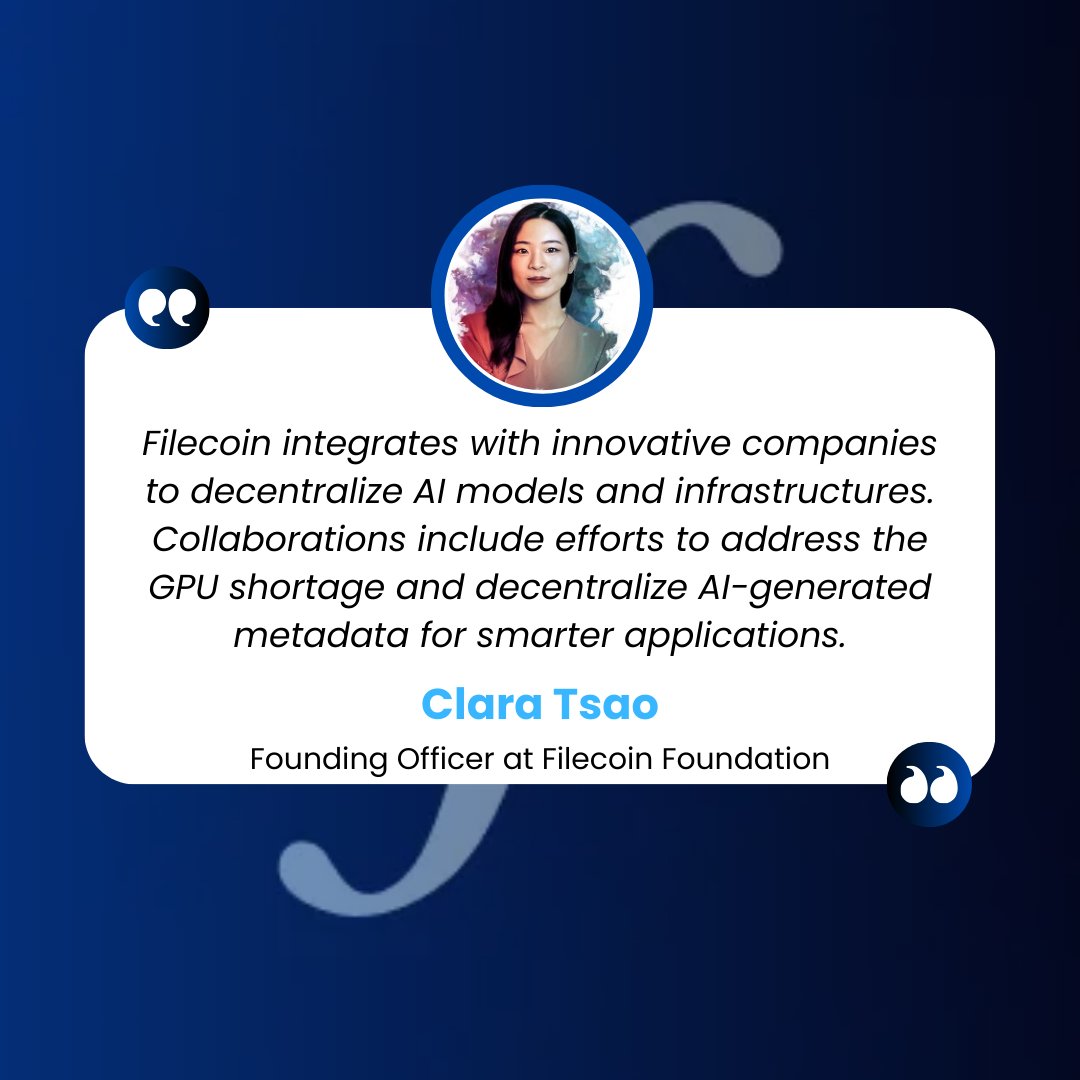 .<a href="/tweetclarita/">Clara 📪</a> from <a href="/FilFoundation/">Filecoin Foundation</a> On the Role of AI in the Filecoin Ecosystem