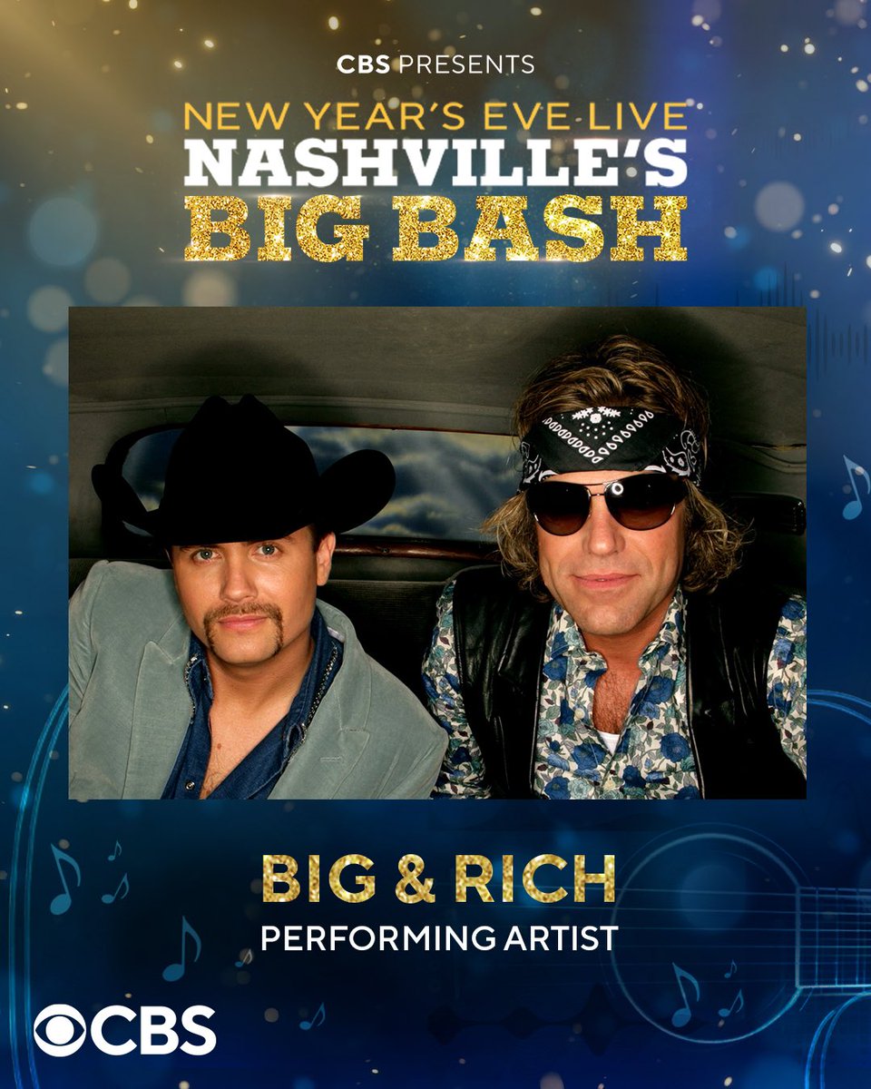 ￼Let’s ring in the New Year from <a href="/visitmusiccity/">Nashville Tennessee</a>! Join us in welcoming 2025 on New Years Eve LIVE: Nashville’s Big Bash, Tuesday, December 31st on <a href="/CBS/">CBS</a>! #CBSNashvilleNYE