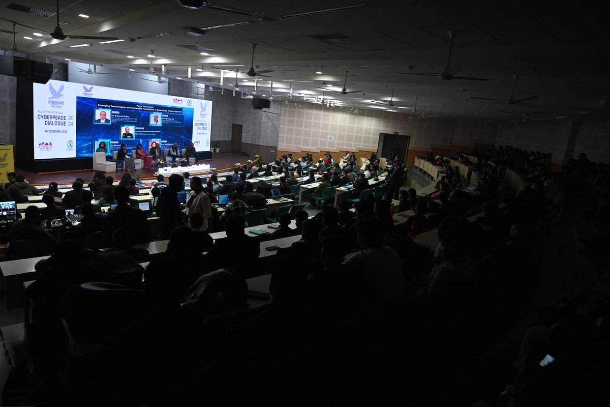 cyberpeaceworld's tweet photo. The most-awaited #CyberPeaceDialogue has started.
Global experts, policymakers, and industry leaders are ready to share their expertise and insights.
Stay tuned for more updates.
#CyberPeace☮️#CyberPolicy #CyberDiplomacy #CyberSecurity https://t.co/4XiC1J9T8d
