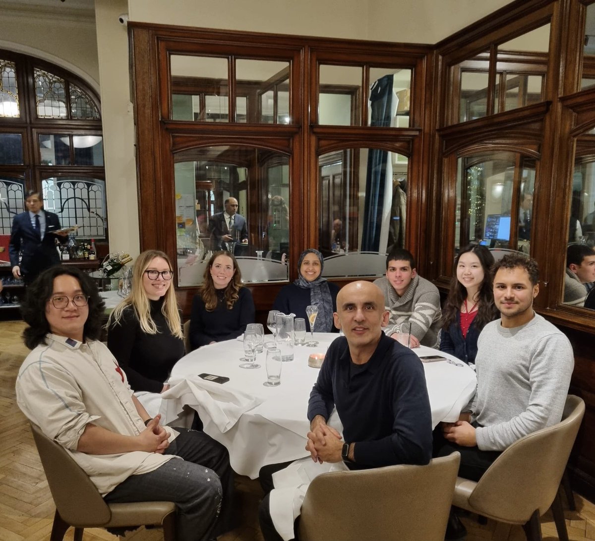 Basit Research Group (@basitresearch) on Twitter photo 🎅🤶🎄Ho, ho, we won!🏆
Our ‘Science is Art’ inspired lab coat, celebrating our key research themes & team members, won🥇at the <a href="/School_Pharmacy/">UCL School of Pharmacy</a> Christmas Lunch!
It was great to also end the year with a festive dinner—good food, laughter, and wonderful company. Happy Holidays! 🎅🤶🎄Ho, ho, we won!🏆
Our ‘Science is Art’ inspired lab coat, celebrating our key research themes & team members, won🥇at the <a href="/School_Pharmacy/">UCL School of Pharmacy</a> Christmas Lunch!
It was great to also end the year with a festive dinner—good food, laughter, and wonderful company. Happy Holidays!