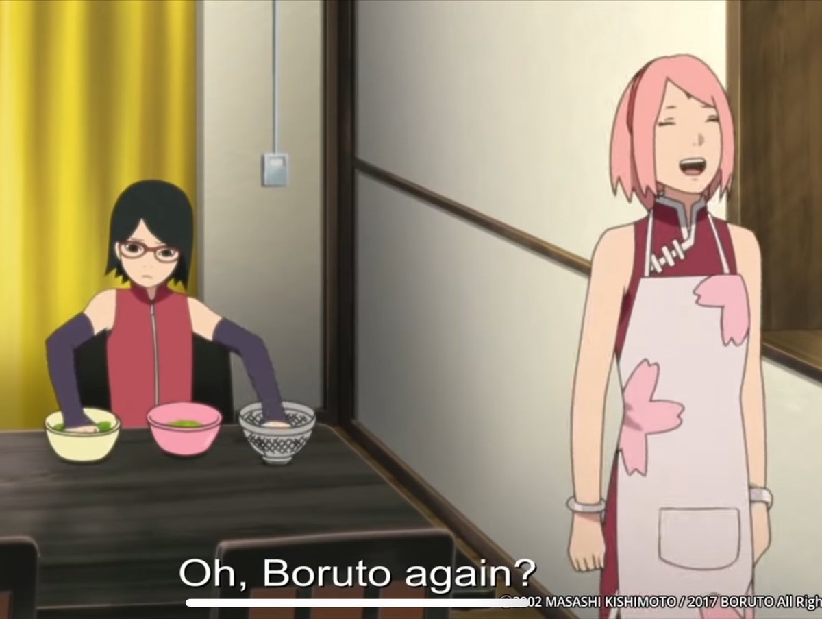 mangekyoow's tweet image. The fact that Sakura always knew 😂 

#BorutoTwoBlueVortexCh17 #borusara