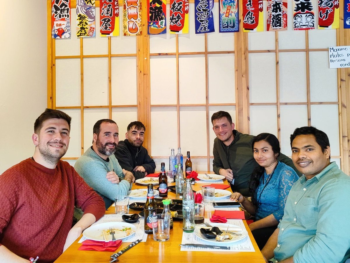AMSY group Christmas lunch🌮🍻, A perfect blend of good food, great company, and festive vibes to end the year on a high note 🎄🎁 ✨
#ChristmasLunch #LabFamily.
<a href="/aguerrerouji/">Antonio Guerrero</a>, <a href="/NareshPend32129/">Naresh Pendyala</a> <a href="/IgnacioSM_/">IgnacioSM</a> , <a href="/bs_alisha18/">Alisha B S</a>
