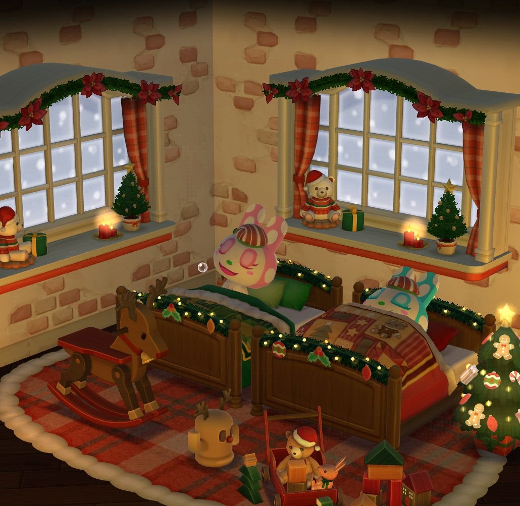 hisa_pokemori's tweet photo. サンタさんを待ちわびて🎄
#ポケ森　#ポケ森コンプ #acpc https://t.co/zVnUzRYQKS