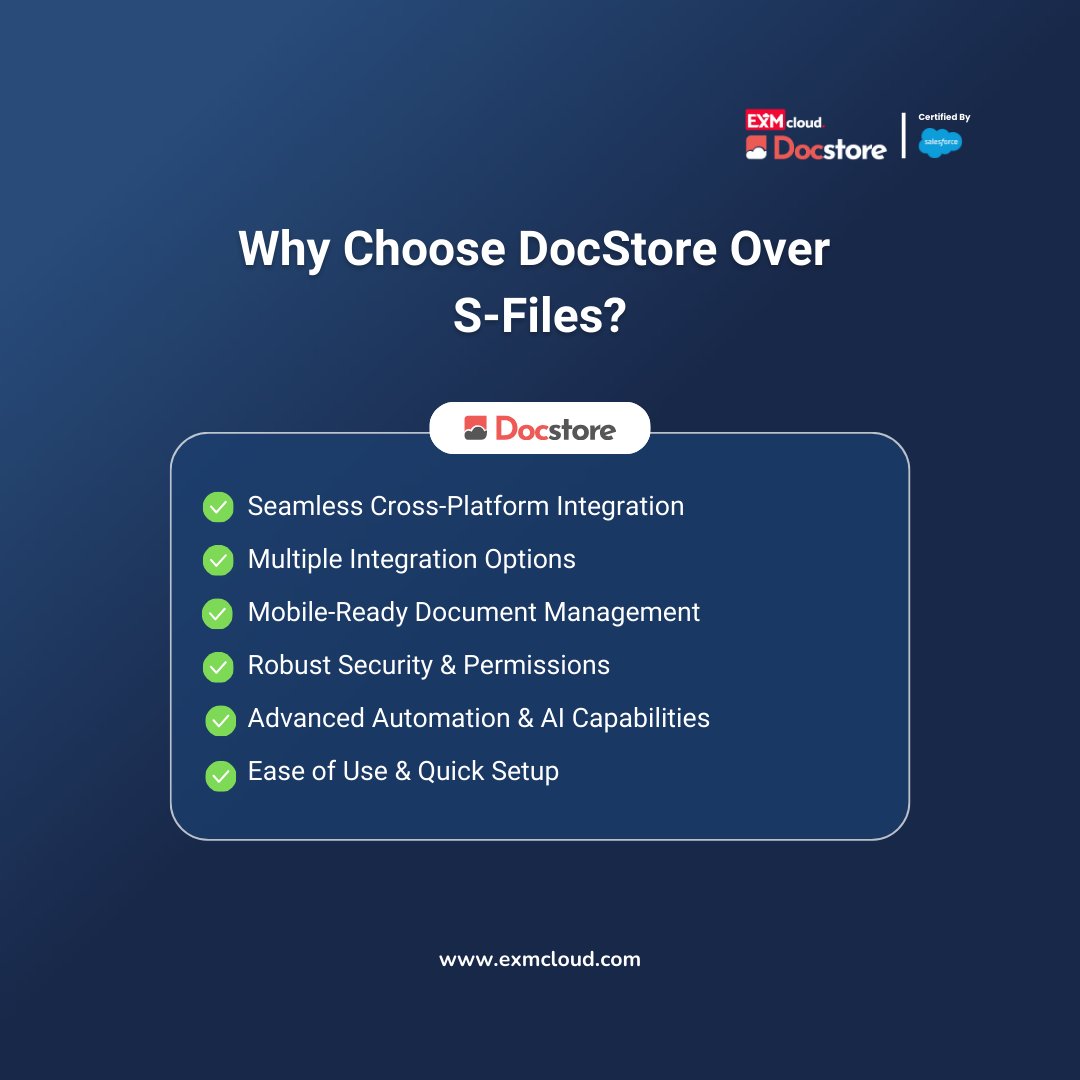 EXMCloud's tweet photo. Discover why DocStore is the upgrade you need.
Visit: https://t.co/HAVZwHZziP

#DocumentManagement #DocStore #Integration #Salesforce https://t.co/Azbs4CsTOu