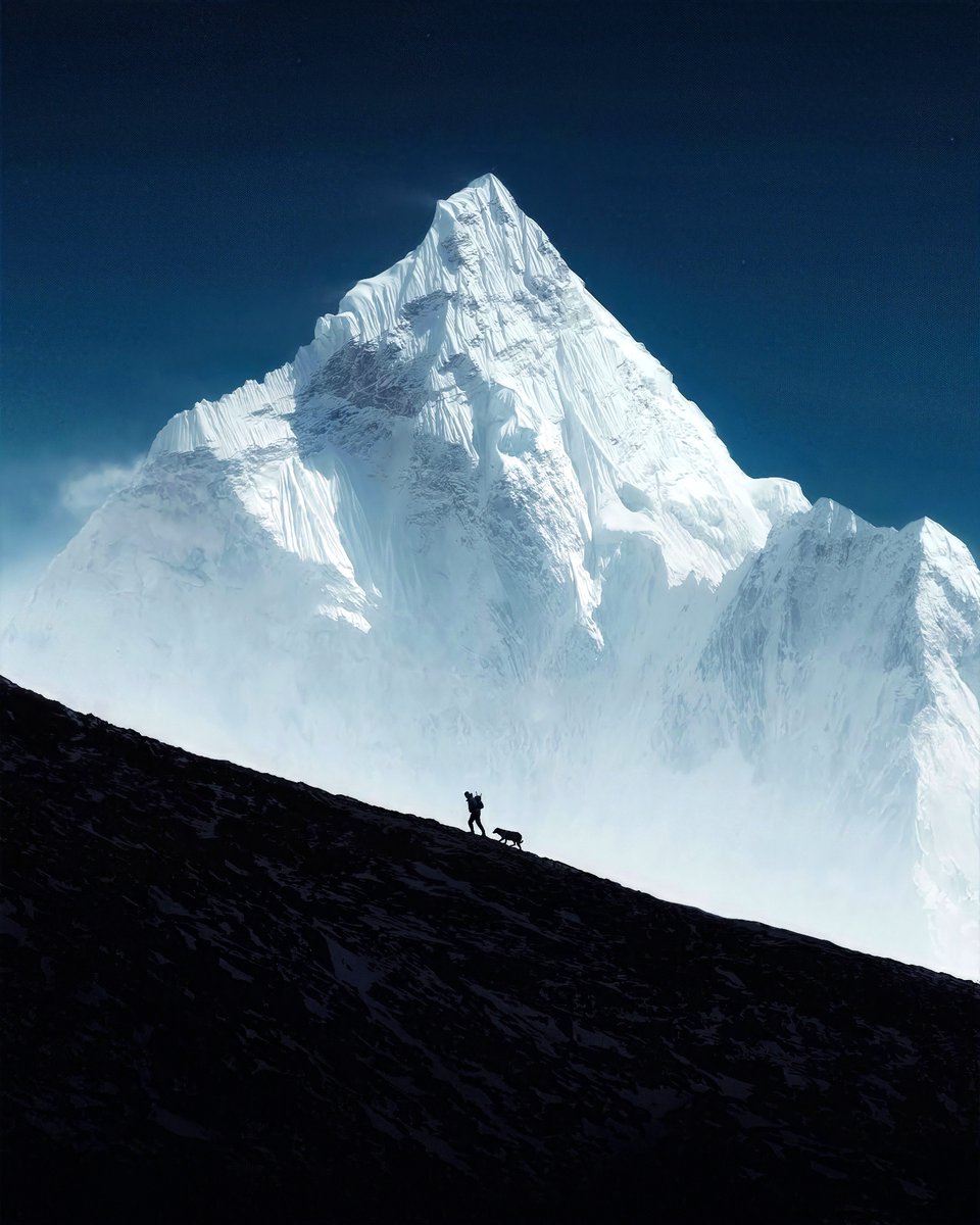 cameralab21's tweet photo. Chris Black Sail - The Companion - Ama Dablam (6812m), Nepal https://t.co/DTK94oA12E