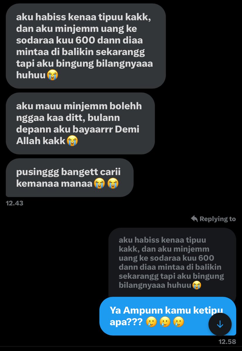 wichbble's tweet photo. maaf ya bukannya aku gamau bantu tapi aku ga kenal km &amp; nominal segitu tuh ga dikit… 🥲🙏🏻 https://t.co/whSR62Q8qr