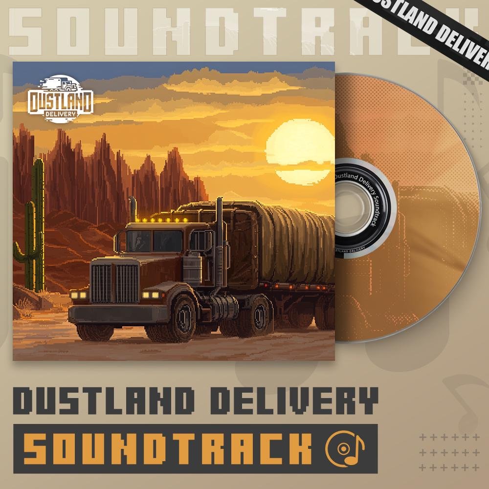 Dustlandelivery's tweet photo. Hey Dustlanders! 🚚✨

Great news! The Dustland Delivery Soundtrack is now available! 🎶 You can find it on our Steam store page.

Also, Dustland Delivery is part of the Steam Winter Sale with 20% off—don’t miss out! 🎉

Happy delivering! 🚛💨

#DustlandDelivery #GameSoundtrack https://t.co/XRIHmO3MaM