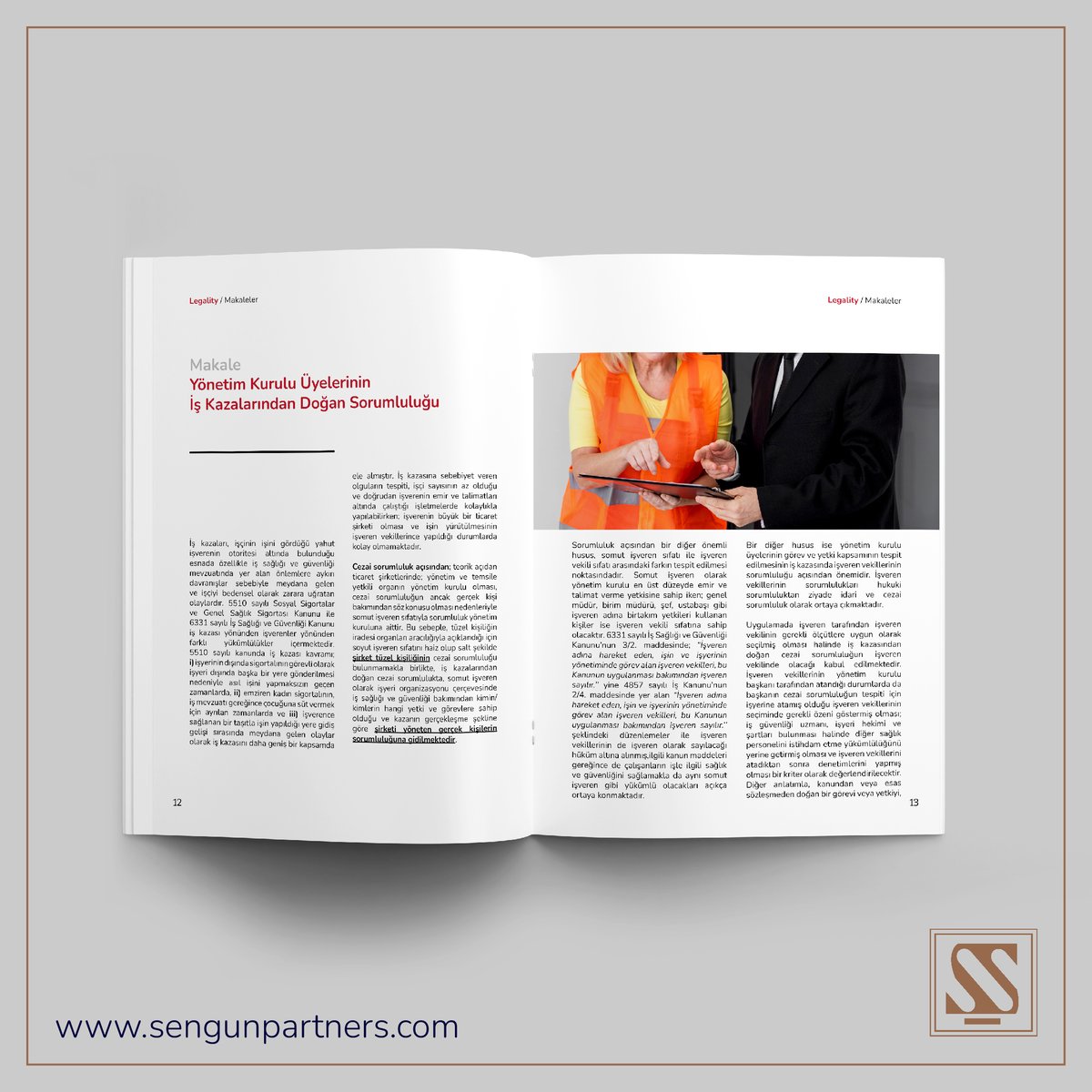 Şengün Akademi olarak Ekim-Kasım 2024 bültenimizde yer alan "Yönetim Kurulu Üyelerinin İş Kazalarından Doğan Sorumluluğu" başlıklı makaleyi ilginize sunmaktan mutluluk duyuyoruz.

#şengünakademi #legality #yönetimkurulu 

Makalenin tamamını okumak için: sengunpartners.com/bulten/legalit…