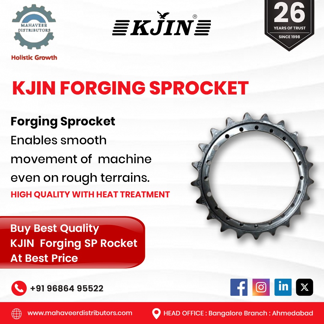 mahaveeritr's tweet image. Smooth machine movement on any terrain with KJIN Forging Sprocket—durable, precise, and affordable. Unmatched performance guaranteed!
#MahaveerDistributors #KJIN #ForgingSprocket #MachinePerformance #DurabilityMatters #SmoothOperation #ToughTerrains #IndustrialTools #QualityFirst