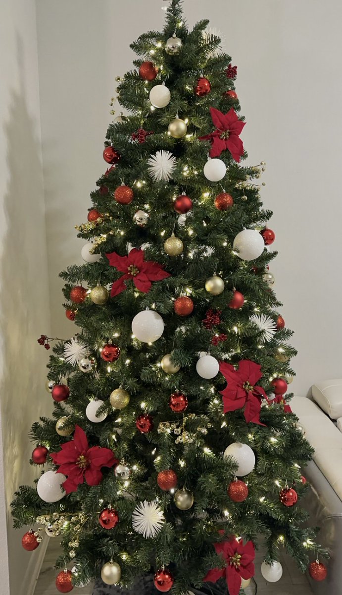Finally done moving around and can actually decorate our first tree in the last 2 years🥹 Adjusting and adding the finishing touches :)