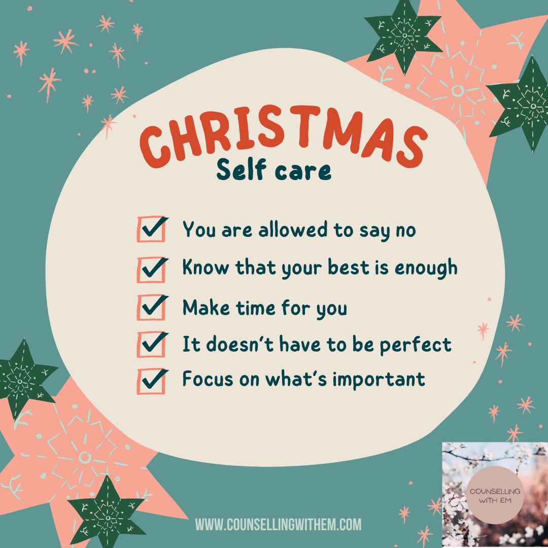 It's nearly Christmas 🎄🎅☃️❄️

📸 Counselling with Em

#Christmas #SelfCare