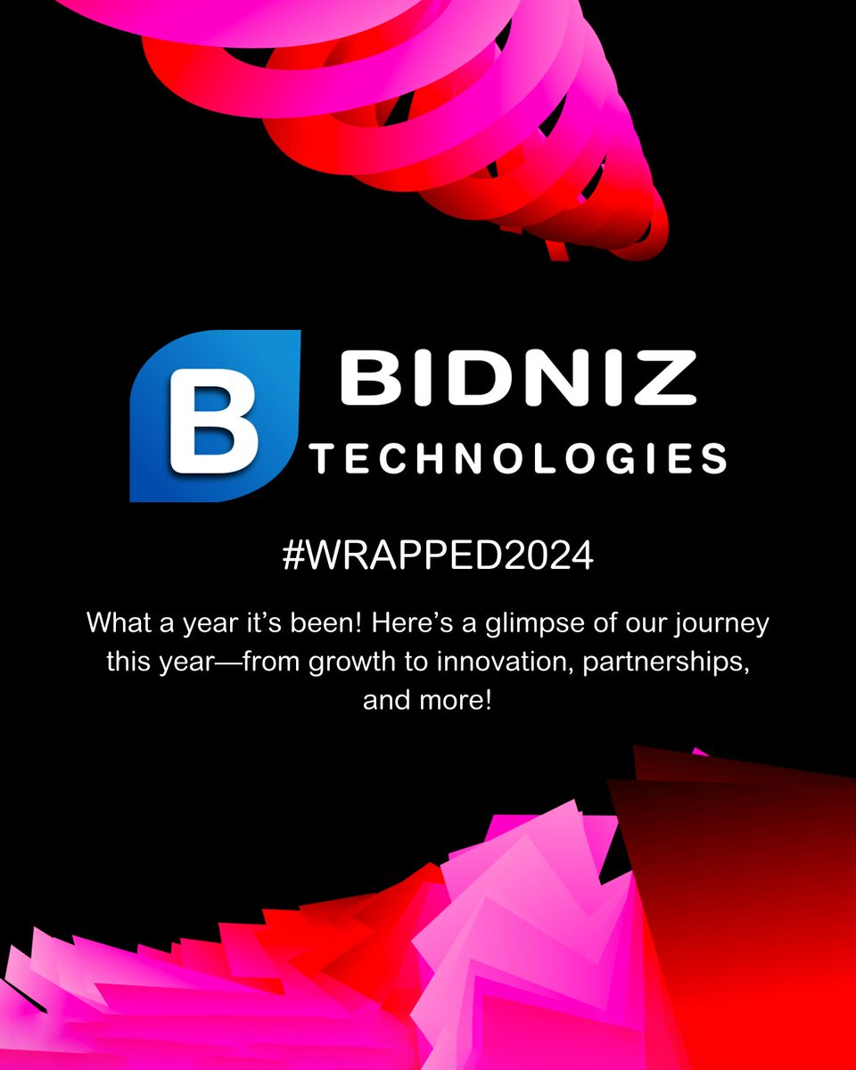 BidnizTech's tweet photo. 🚀 #BidnizWrapped2024 is here!
From growing our social presence to launching new offerings &amp; partnerships, 2024 has been epic! 🙌✨ What was your favorite #BidnizTech moment this year? Drop it in the replies! 👇 https://t.co/l1e5vdXpXH