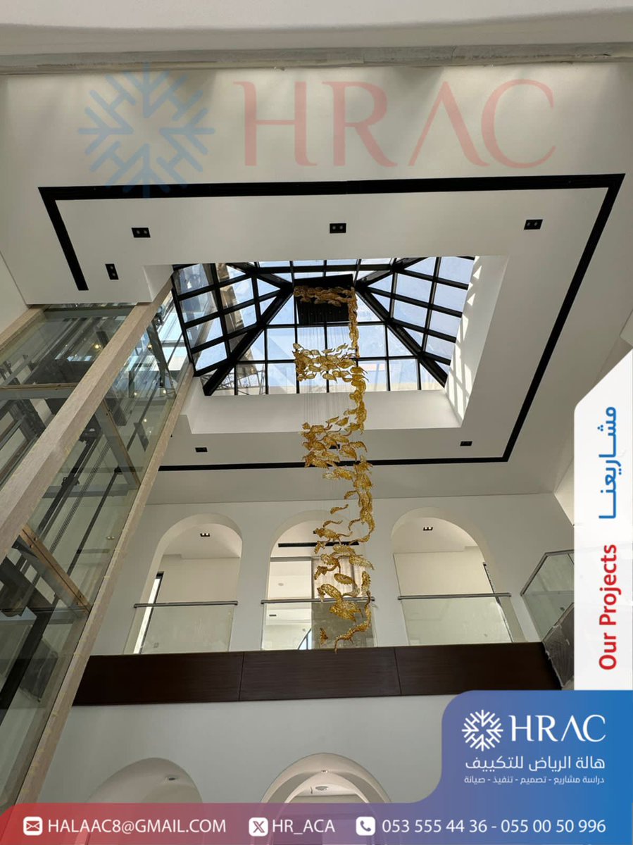 HR_ACA's tweet photo. تم بحمد من الله الإنتهاء من أعمال التكييف
القصر الواقع في حي #الملقا بقدرة تبريد ١١٠ #طن 

للمبيعات:
 0550050996--0535554436 https://t.co/4hYVX8AmHY