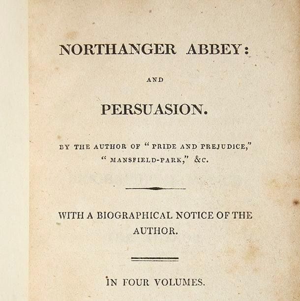 #Onthisday in 1817 both Northanger Abbey and Persuasion were posthumously published just a matter of months after Jane Austen’s death. This is the title page from a first edition in our collection.

🔗 Find out more about this special object here: buff.ly/4gGrC7Y