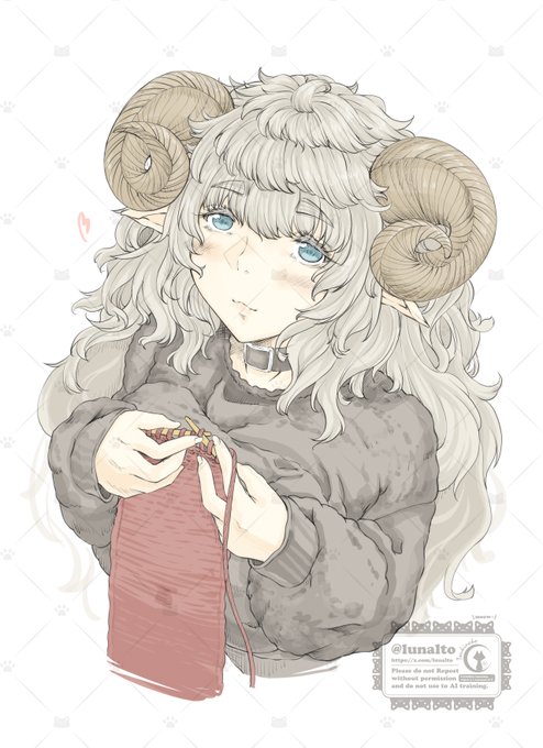 #見た人も無言で角が生えたキャラを貼る 