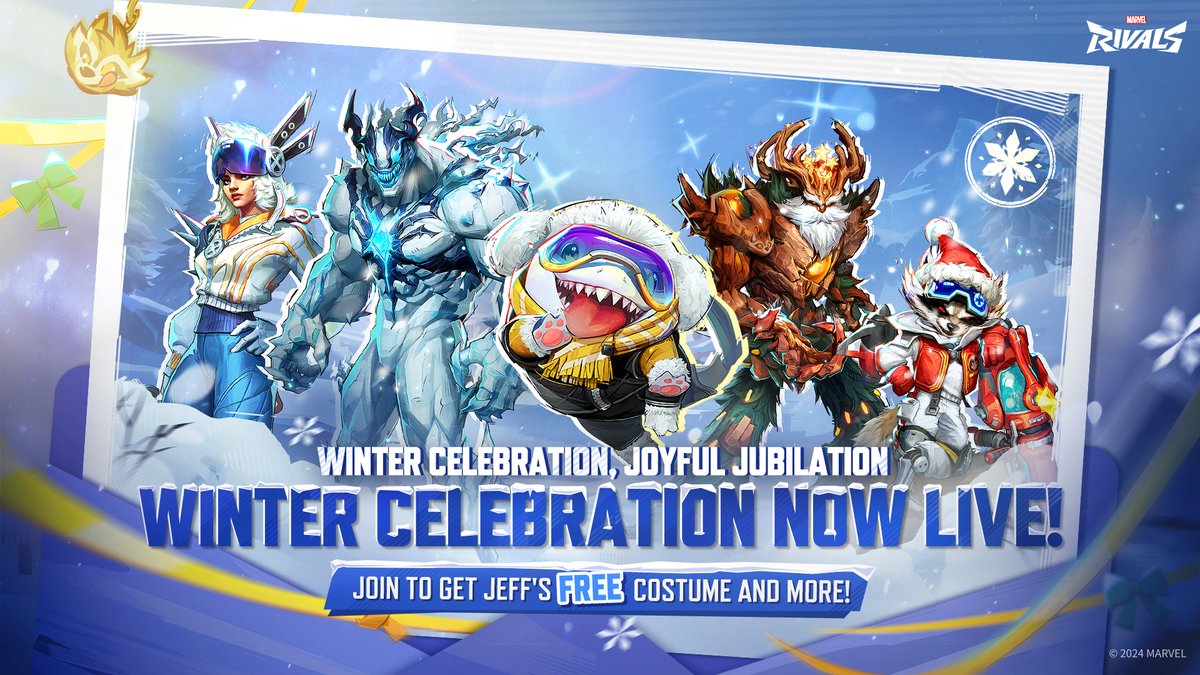 ⛄️ Let the Winter Celebration begin!
 
The event is now live and it's time to join in on the fun!
 
#MarvelRivals