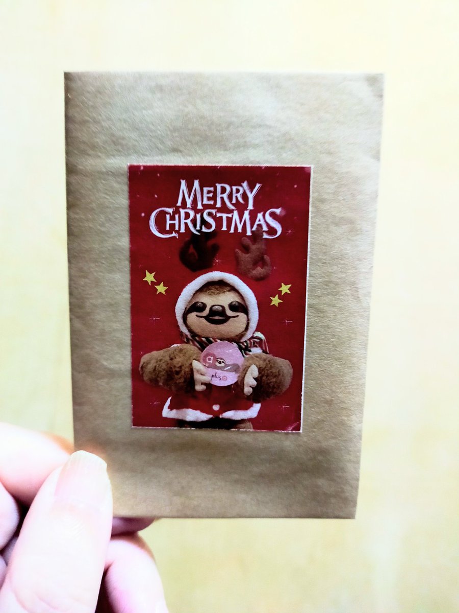 TomoaOSI's tweet image. こんにちは😊あるふぁん🦥からひと足先にXmasプレゼント🎅🎁が届きました💖 #plusa