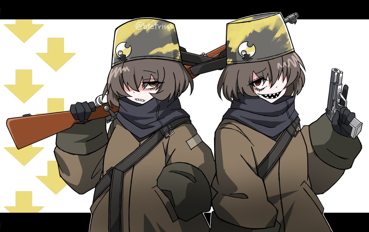 btetrisss's tweet image. My version of Doll Community T-Dolls! Feat. Springfield &amp;amp; PA-15.
#GirlsFrontline2Exilium #gfl2exiliumFanWorkContest