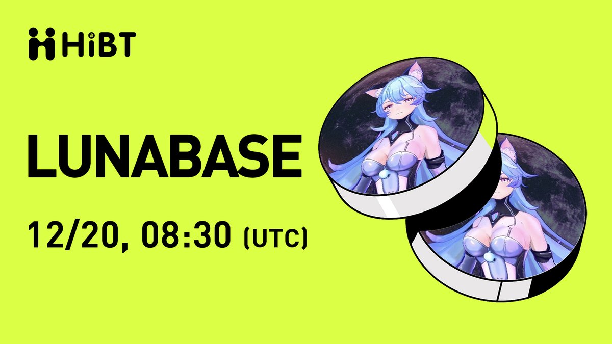 HIBTGlobal's tweet photo. 🚀 @luna_virtuals $LUNABASE (Luna by Virtuals) will soon be listed on #Hibt
🔥 Pair: LUNABASE/USDT
💼 Network: BASE
⏰ Trade: https://t.co/8f8IeVSdRH
✍️ Details: https://t.co/E1WINN51nZ
#LUNABASE #Crypto #Web3 #CryptoListing https://t.co/i7wBR1JQQ4