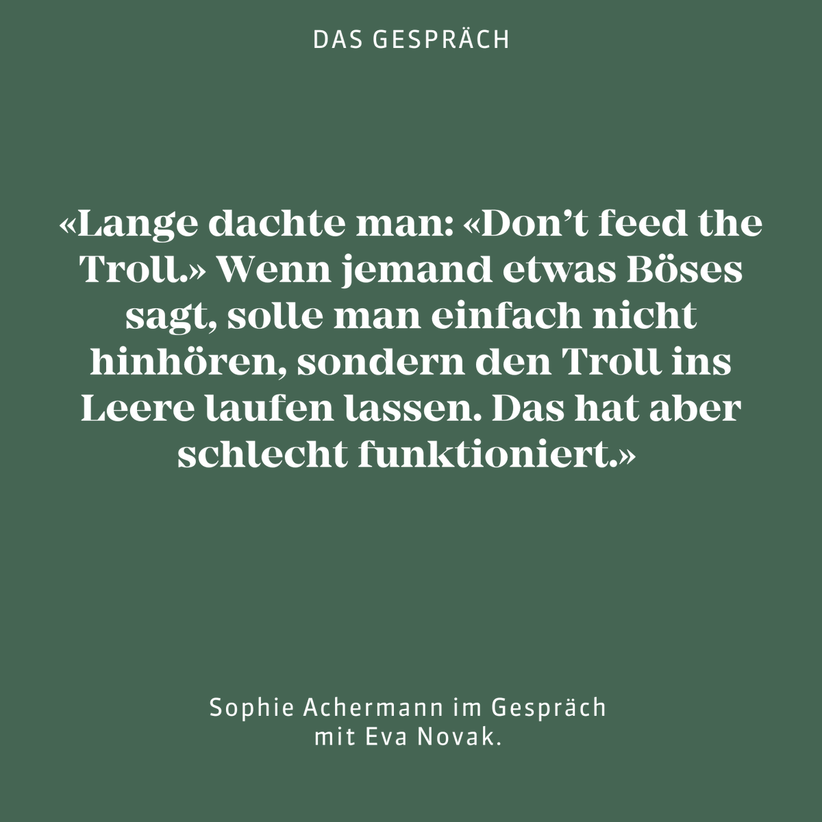.@SophieAchermann, Leiterin «Public Discourse Foundation», die erste Schweizer Stiftung für öffentlichen Diskurs im Internet, erklärt, was wir alle gegen Hassrede tun können.
influence.ch/2024/12/19/es-…