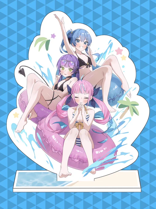 アクスタとアクキー全部3人構図だから一口で3度美味しいですψ(`∇')ψ 