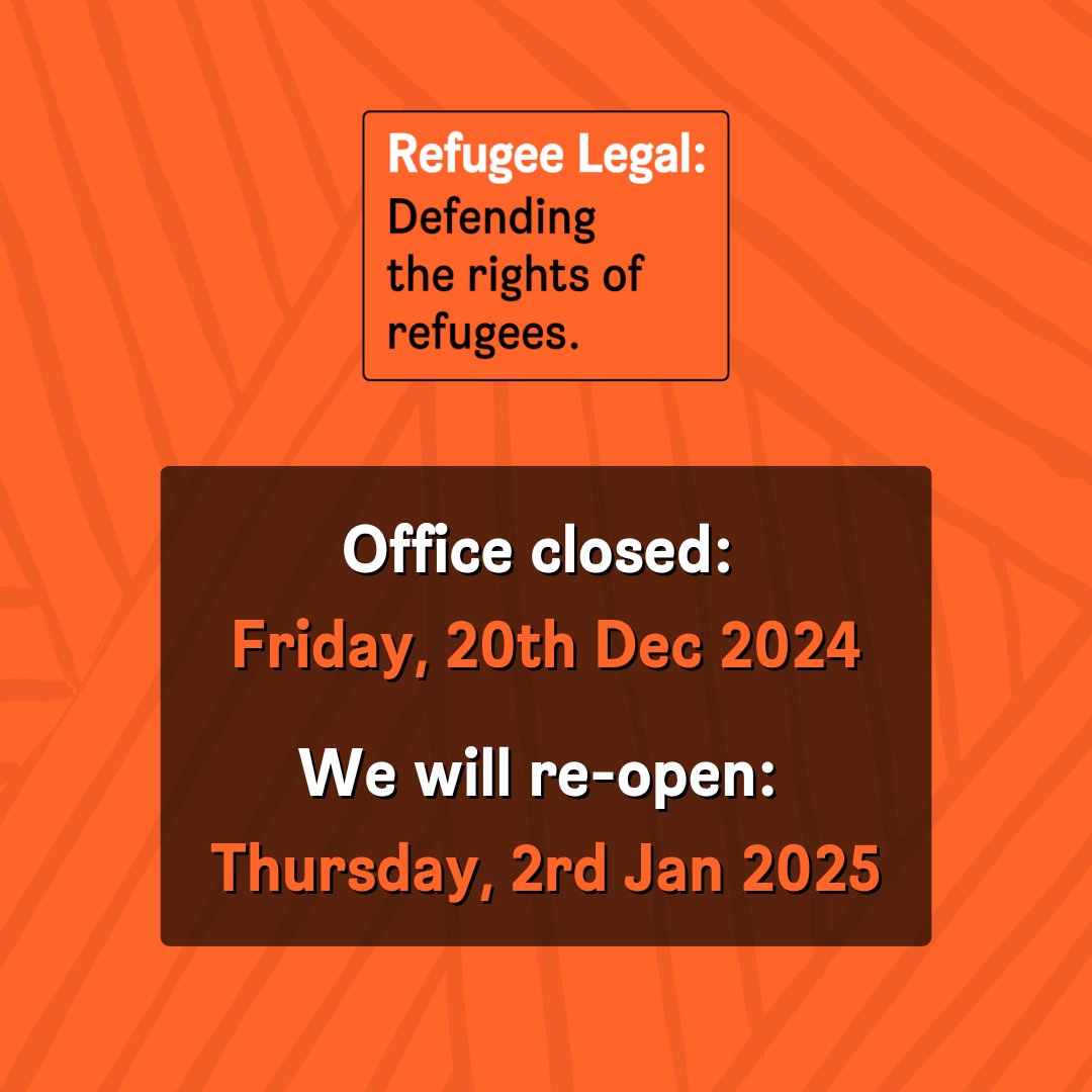 Our office will be closed over the holidays from 5pm Friday, 20 December 2024, and will re-open 9am Thursday, 2 January 2025.

Our emails will be monitored, but in case of an emergency contact 000.

For urgent legal matters, please call Victoria Legal Aid (VLA) on 1300 792 387.