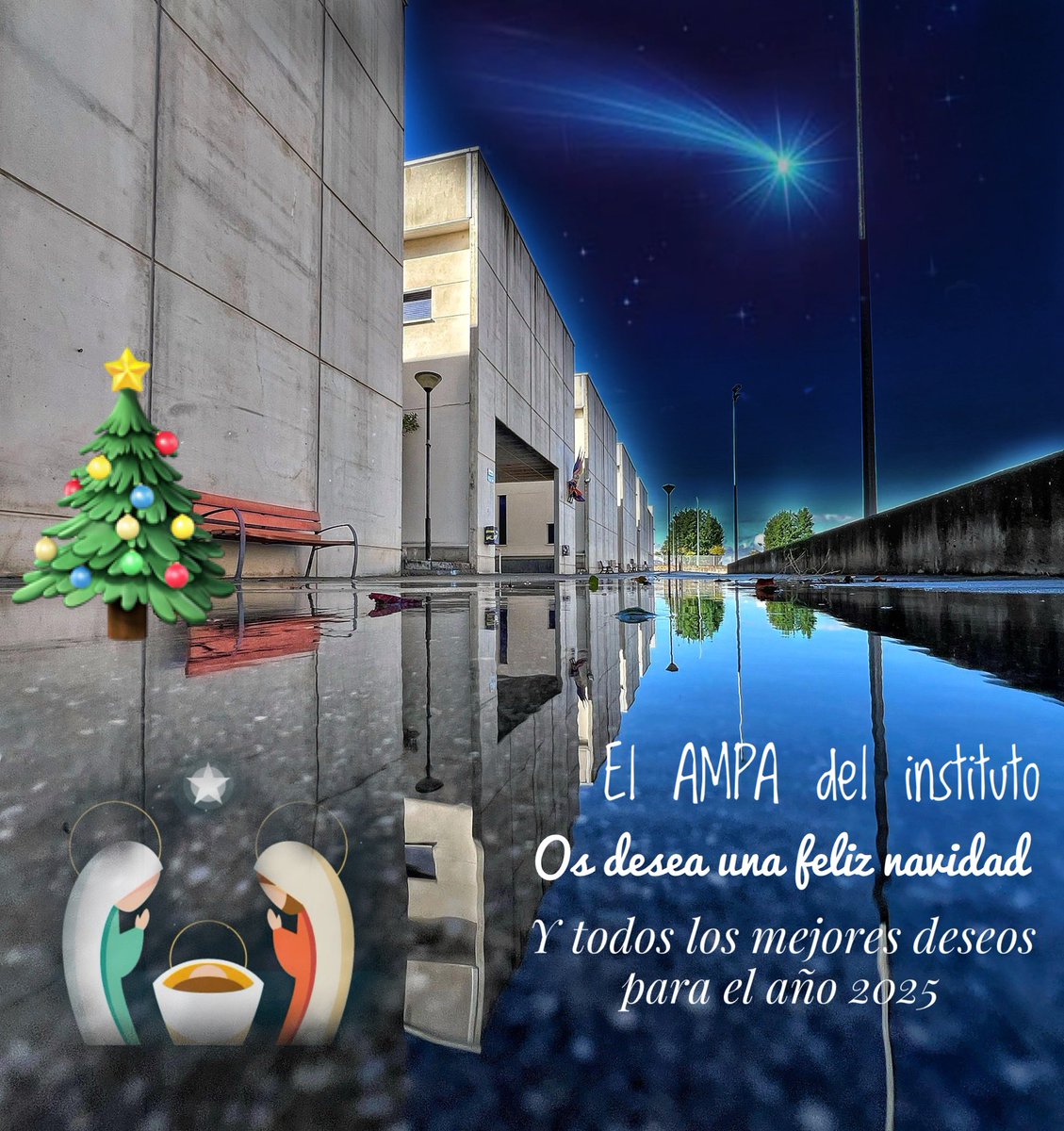 El Ampa os desea unas felices fiestas y todo lo mejor para el próximo año. <a href="/iesfgb/">IES FGB</a> <a href="/ampaIESFGB/">ampa IES FGB</a>