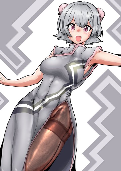 今日の日課はチーパオ黒タイツ小春六花です 